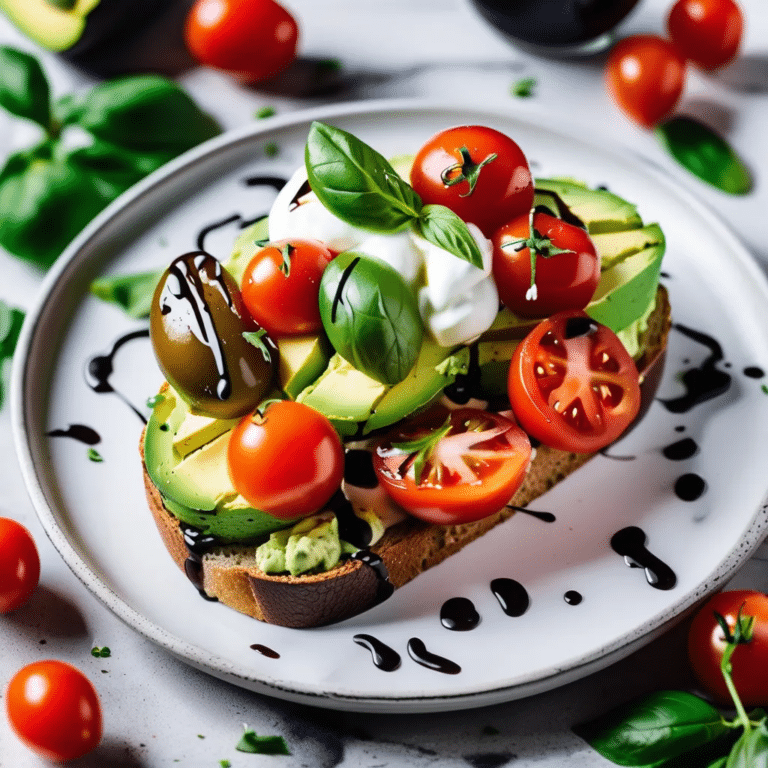 Caprese Avocado Toast