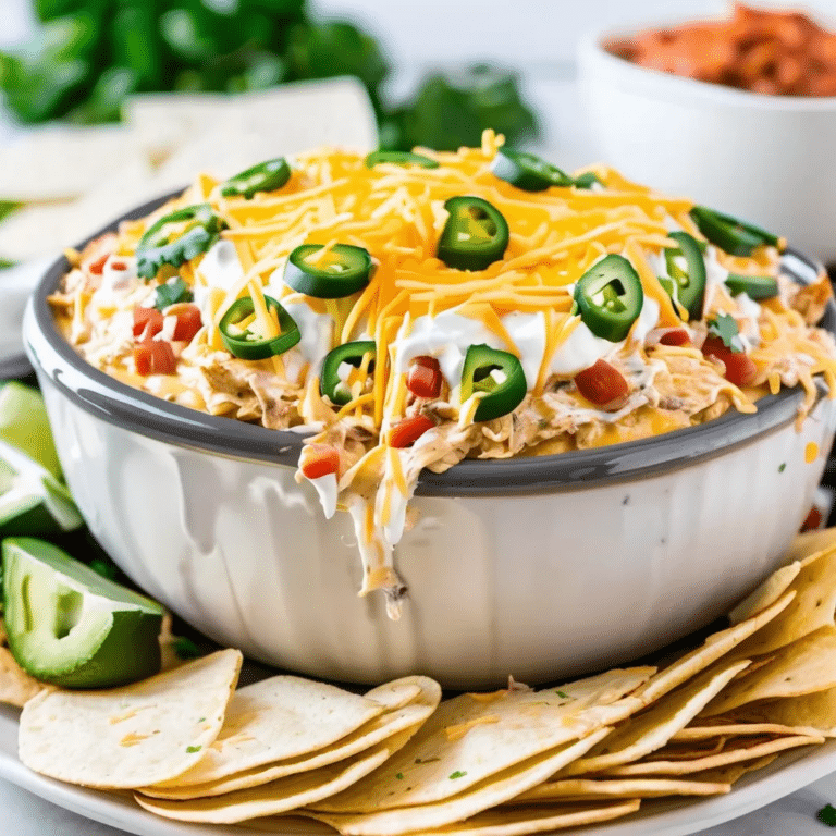 Cheesy Chicken Taco Dip