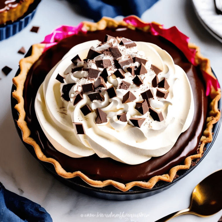 Chocolate Silk Pie
