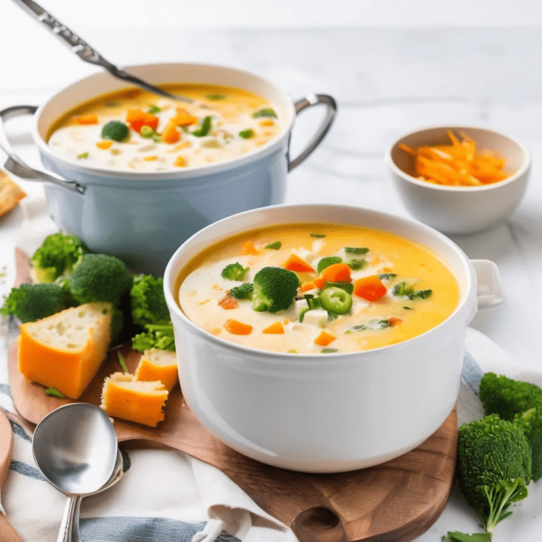 Cheese and Vegetable Soup