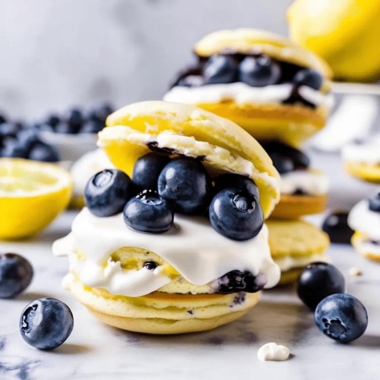 Lemon Blueberry Whoopie Pies