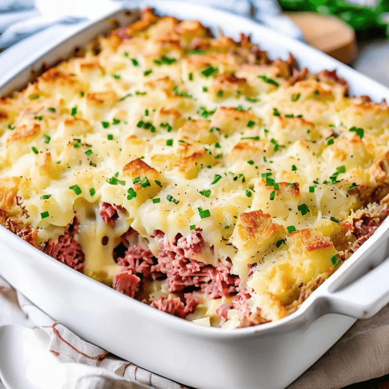 Corned Beef ‘n’ Sauerkraut Bake