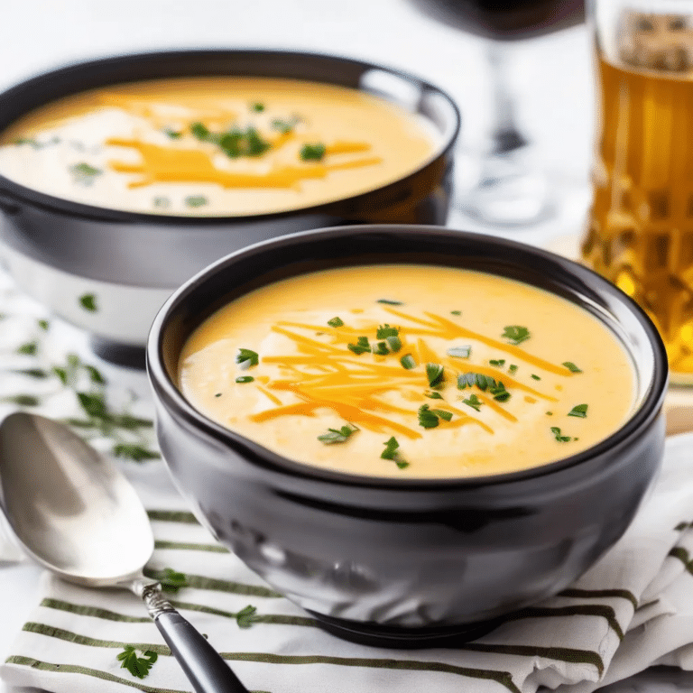 Beer Cheese Soup Recipe