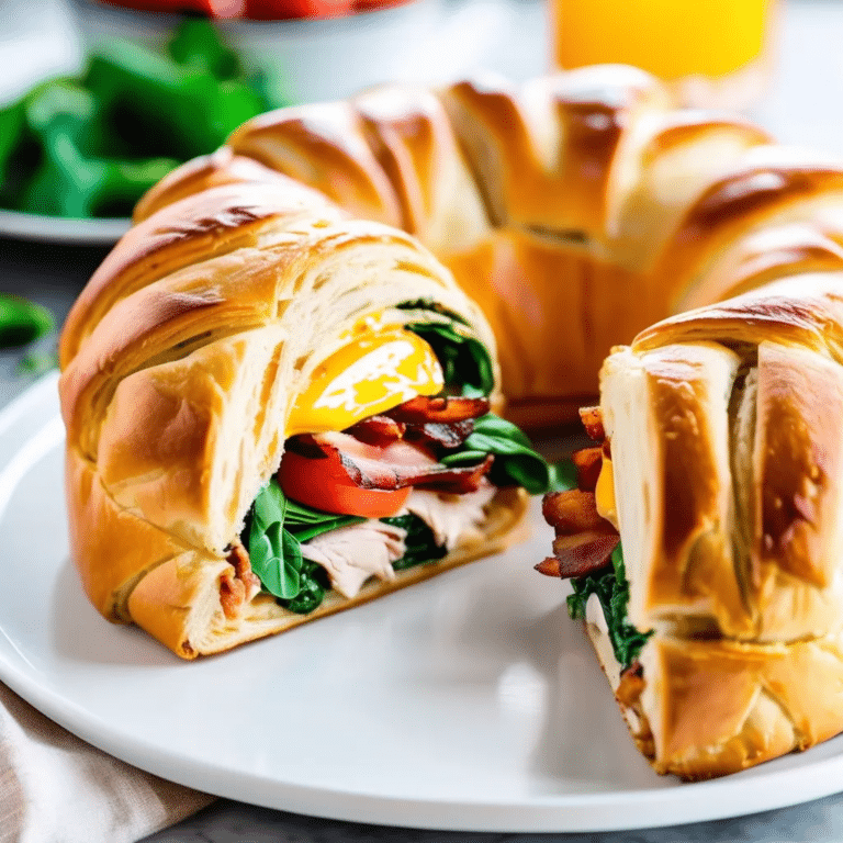 Chicken Club Brunch Ring