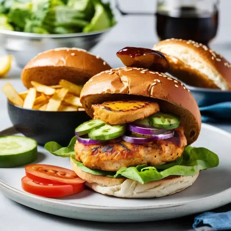 Cajun chicken burgers