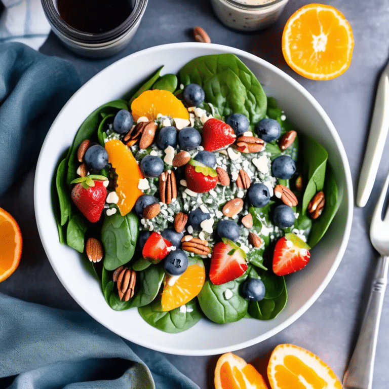 Spinach Salad With Poppy Seed Dressing