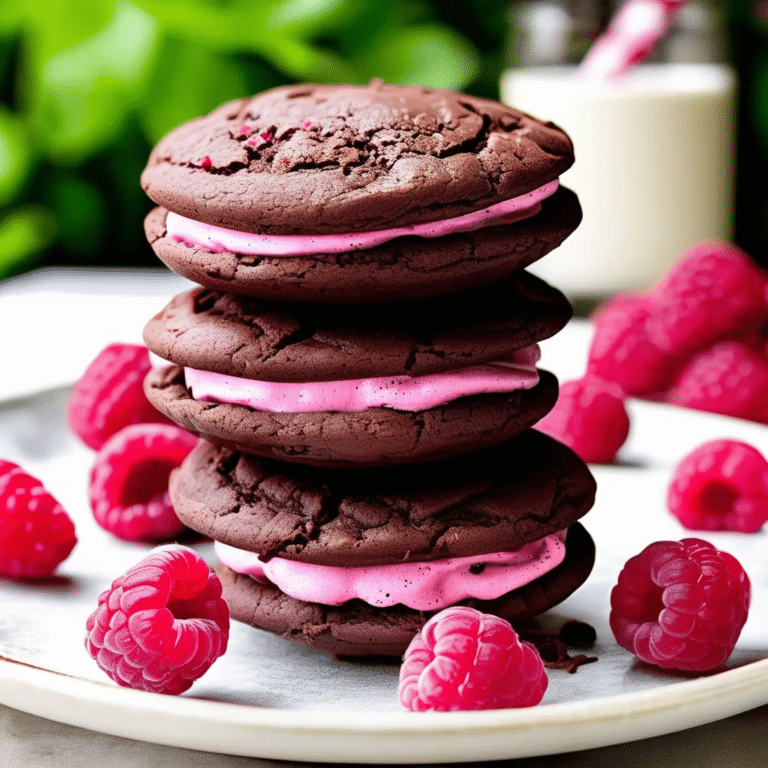 Chocolate-Raspberry Whoopie Pies