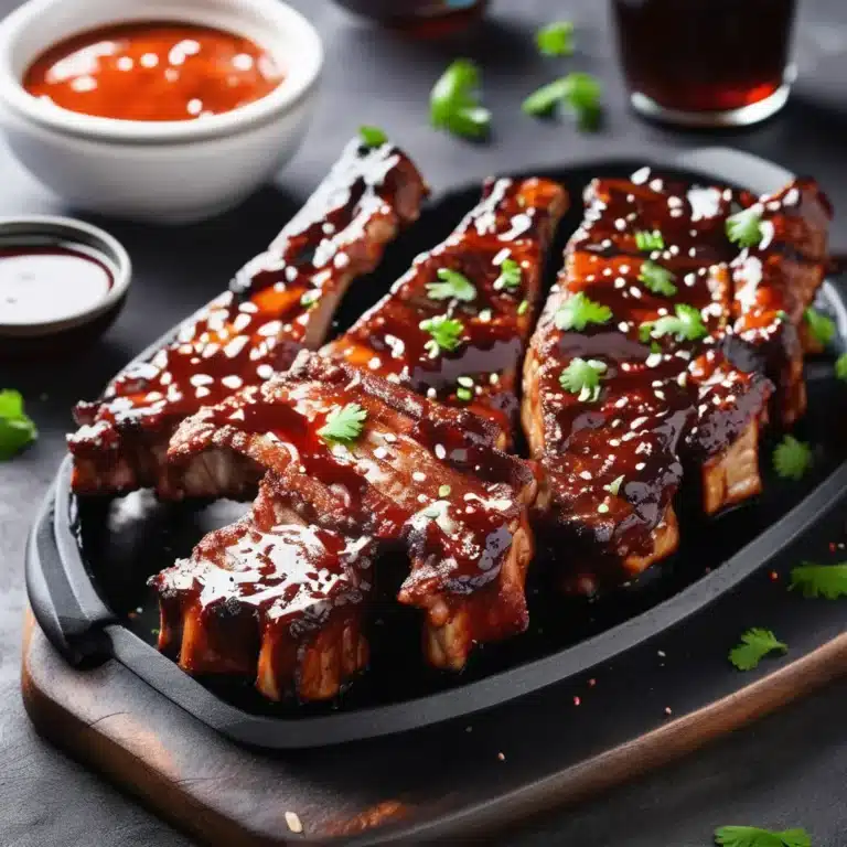 Sizzling Spare Ribs With Bbq Sauce