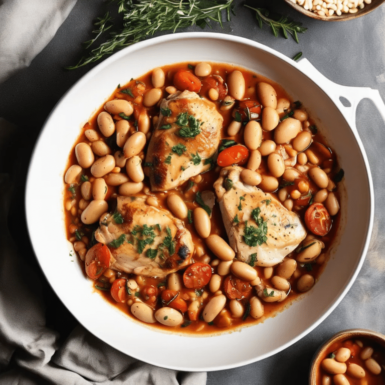 Tuscan Chicken and Beans