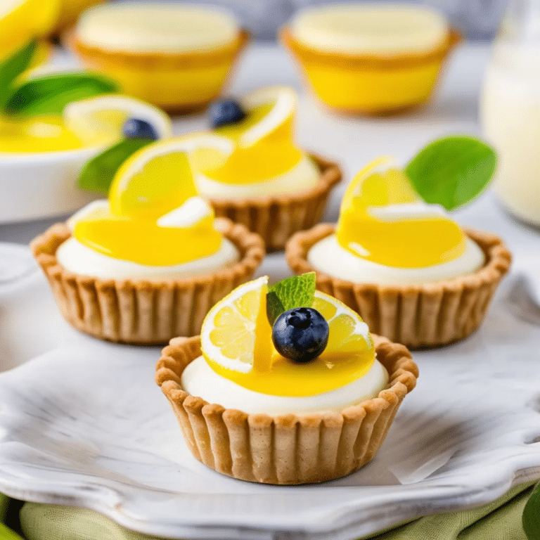 Mini Lemon Cheesecake Tarts