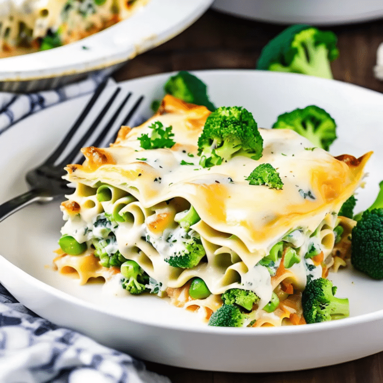 Broccoli Chicken Lasagna