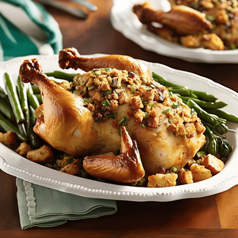 Stuffing-Coated Chicken