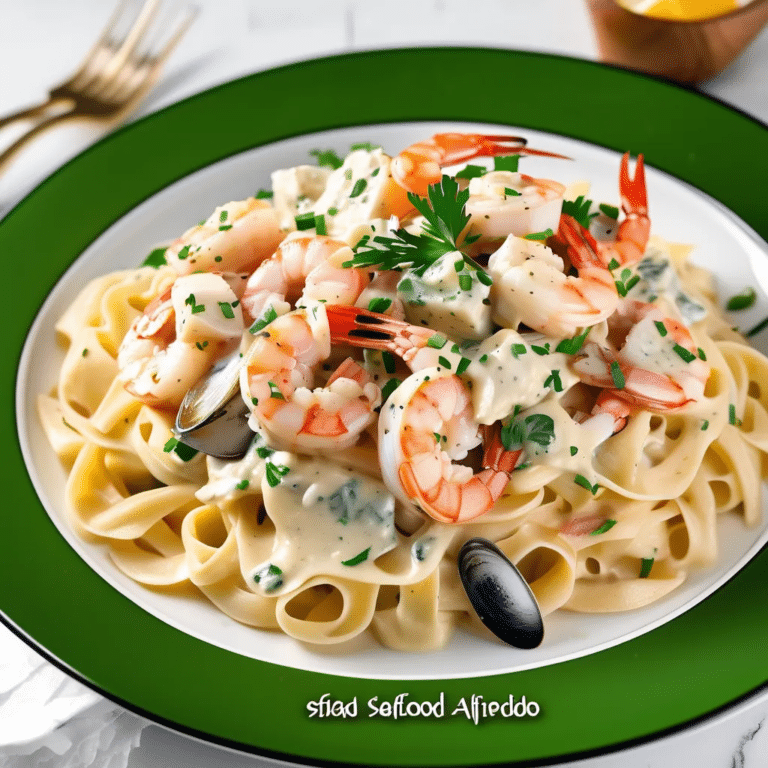 Seafood Alfredo