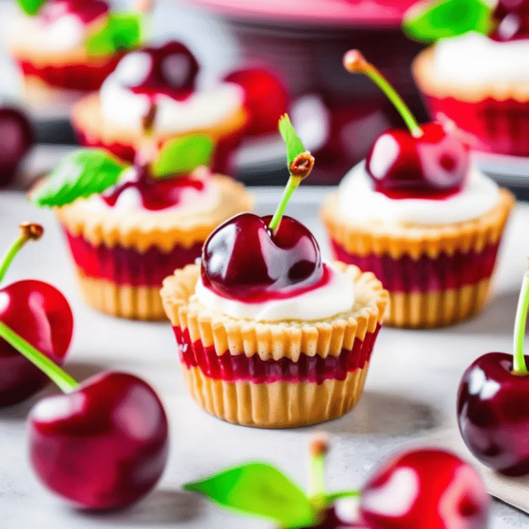 Cherry Cheese Cupcakes