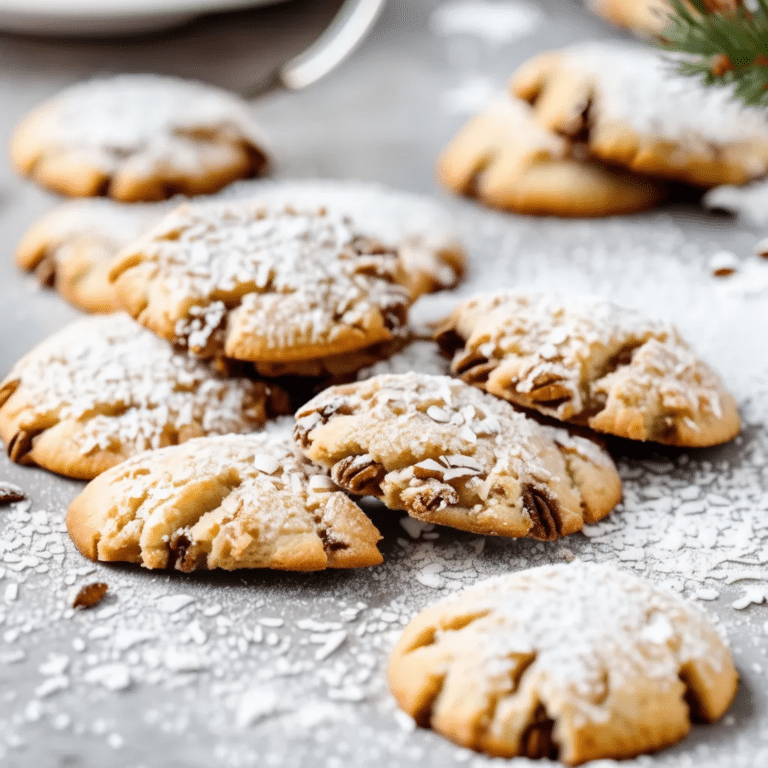 Pecan Crescent Cookies