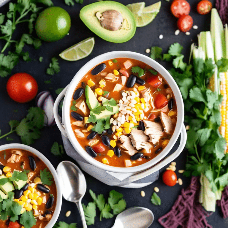 Slow Cooker Southwestern Chicken Soup