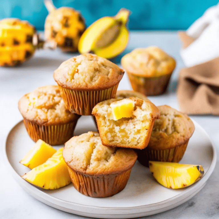 Pineapple Banana Muffins
