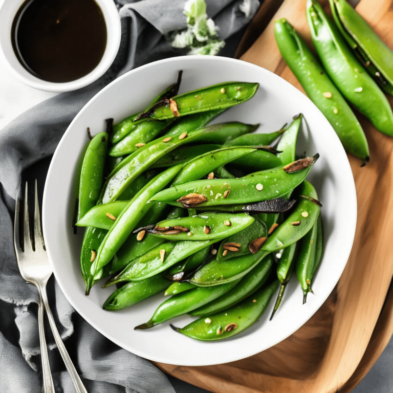 Roasted Sugar Snap Peas