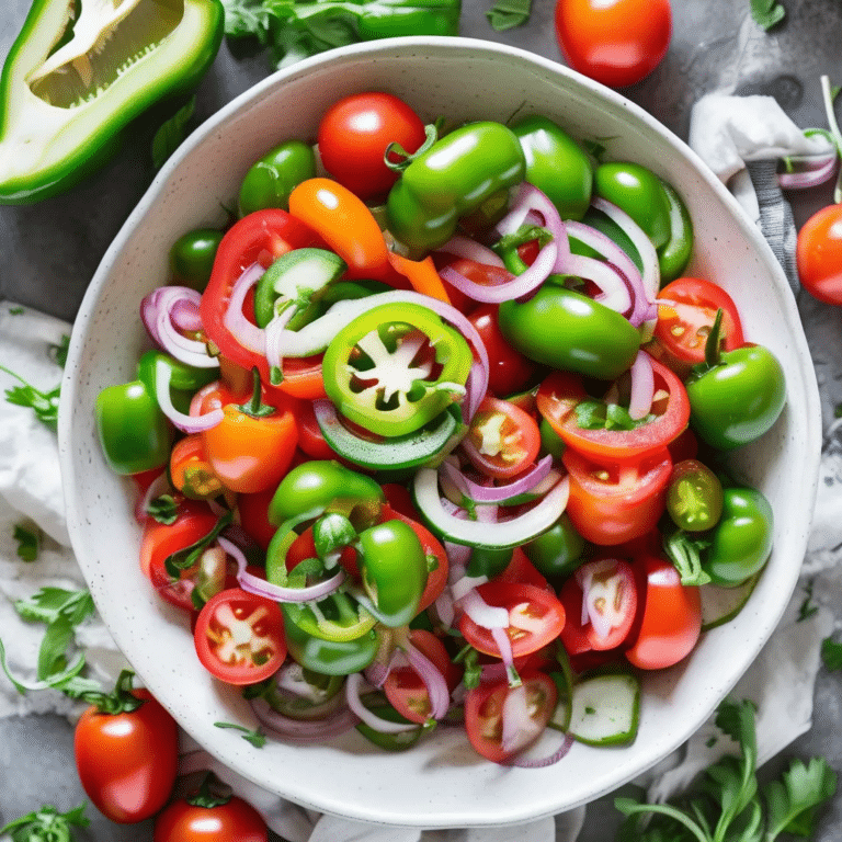 Green Pepper Tomato Salad