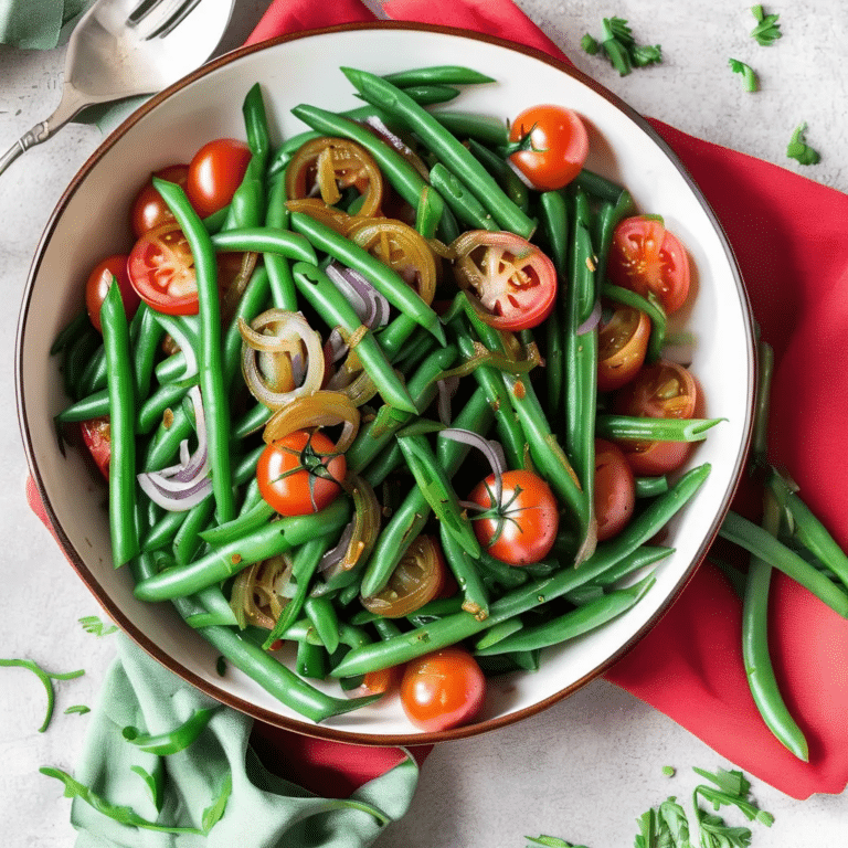 Tomato-Onion Green Beans