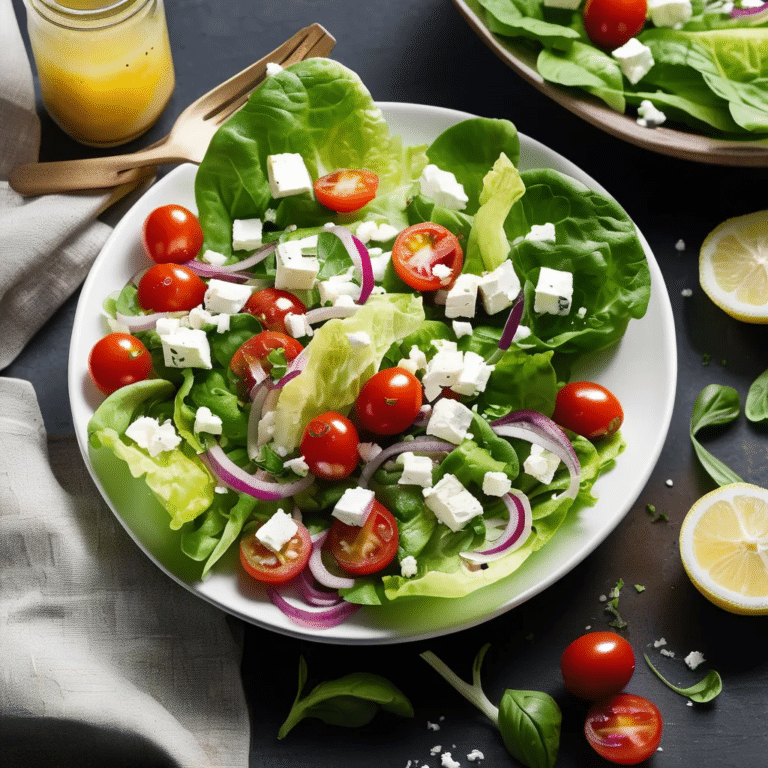 Feta Romaine Salad