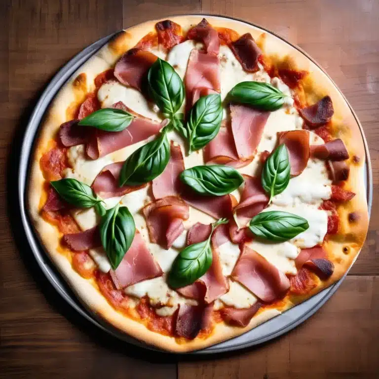 Pizza Bianca with Prosciutto