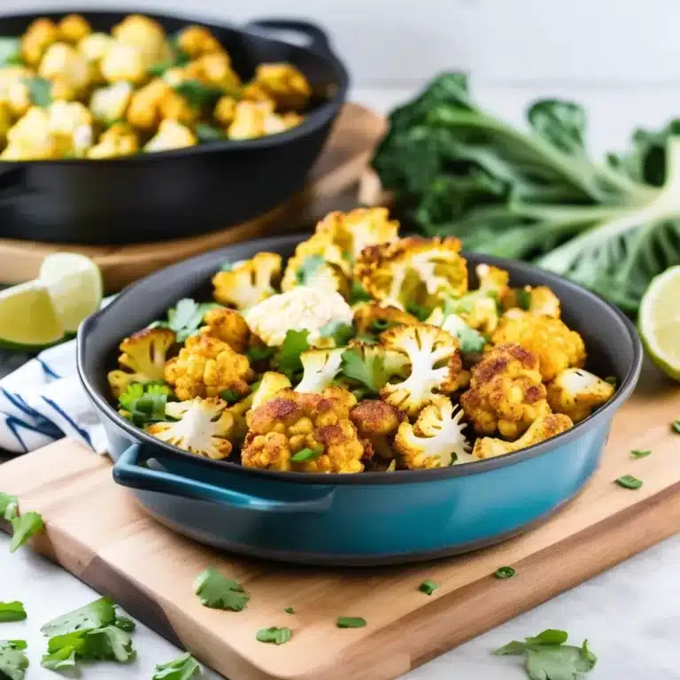 Easy Sheet Pan Roasted Cauliflower with Curry