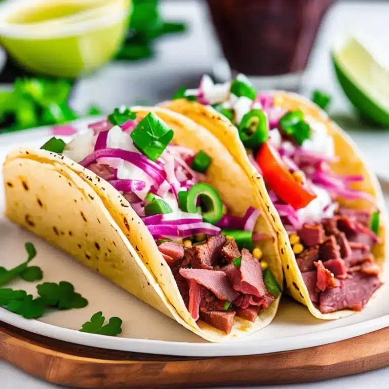IRISH TACOS WITH CORNED BEEF