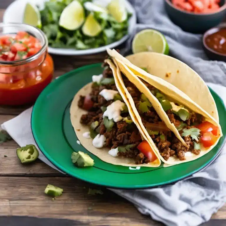 BISON AND LEAN TACOS