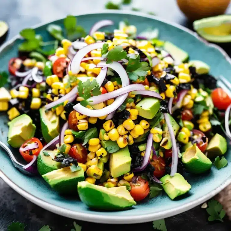 CHARRED CORN AND AVOCADO SALAD