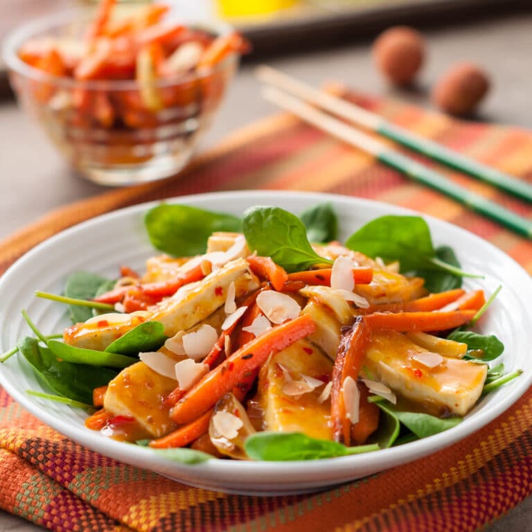 SPICY ORANGE GLAZED TOFU
