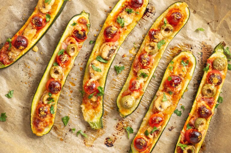 Zucchini Pizza Boats
