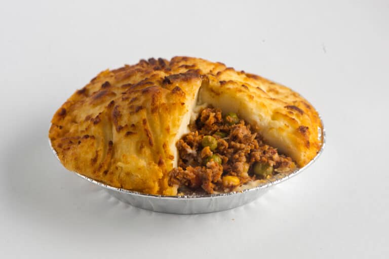 Spicy pies with sweet potato mash