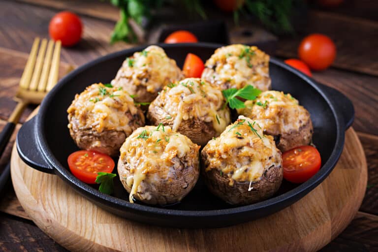 Grilled Stuffed Portobello Mushroom Caps
