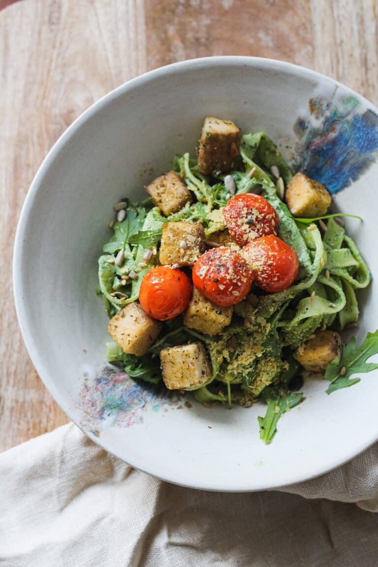 Pesto Tofu Pasta