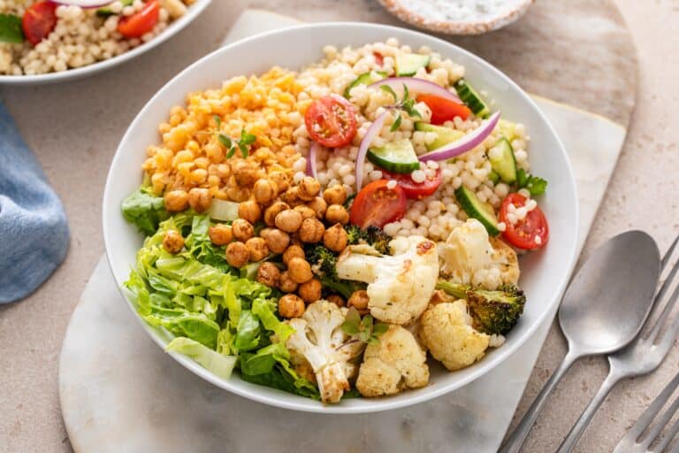 ROASTED CHICKPEA BURRITO BOWLS