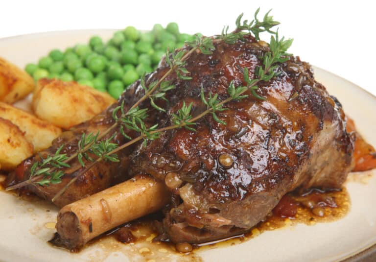 Stout-Braised Lamb Shanks