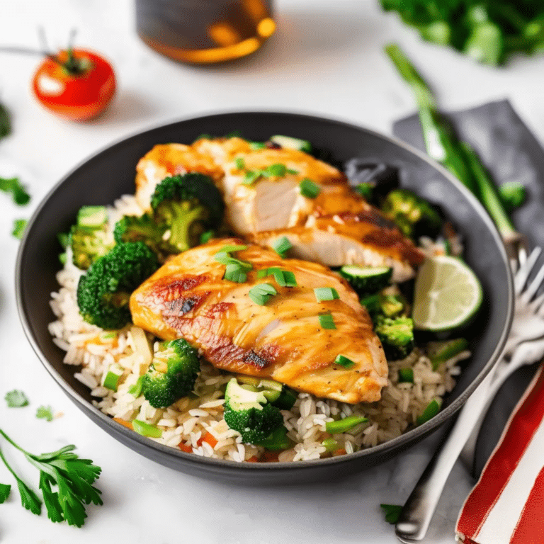 15-minute Chicken & Rice Dinner