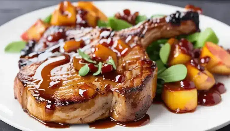 APPLE CIDER GLAZED PORK CHOPS