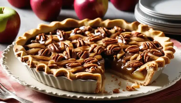APPLE PRALINE PIE