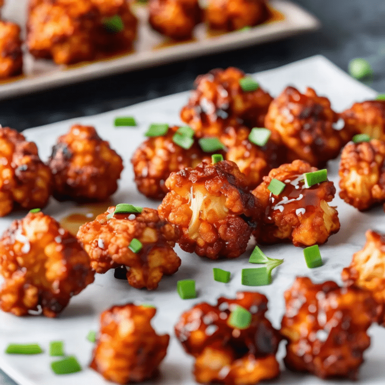 Air-Fried Gochujang-Maple Cauliflower Bites