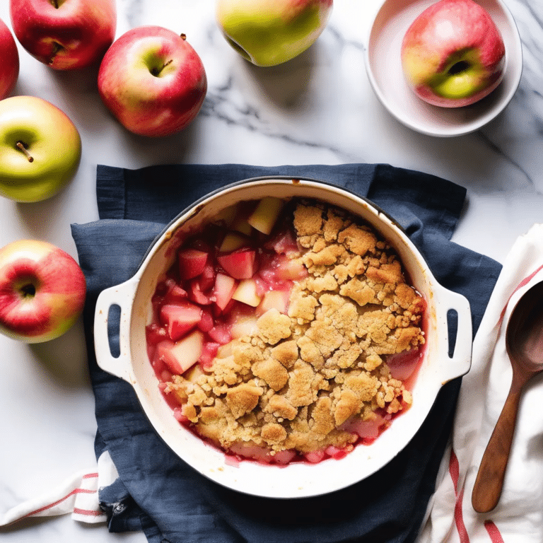 Apple And Rhubarb Crumble