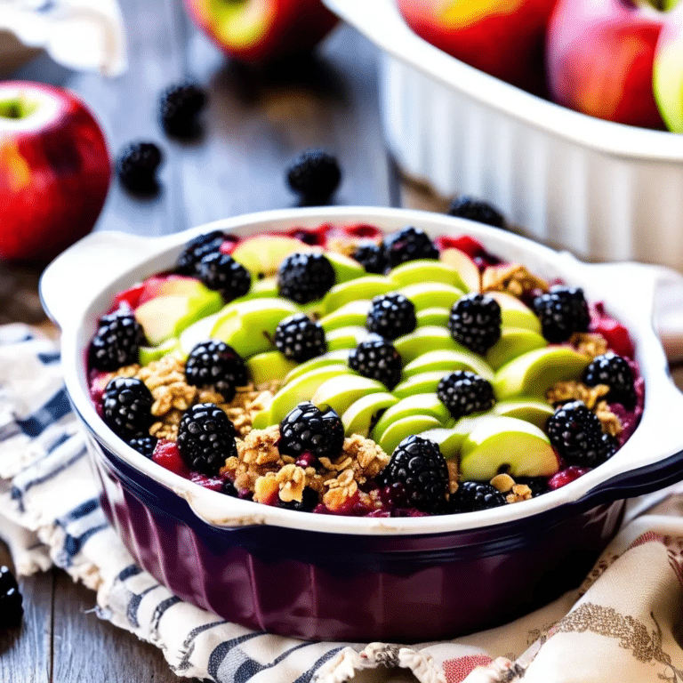 Apple Blackberry Crisp