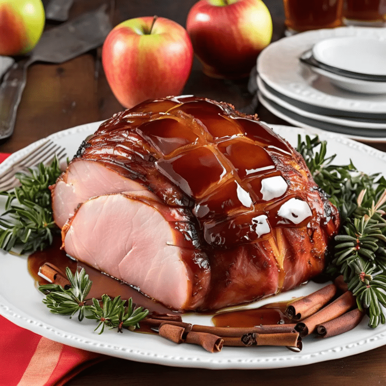 Apple Cider-Glazed Ham