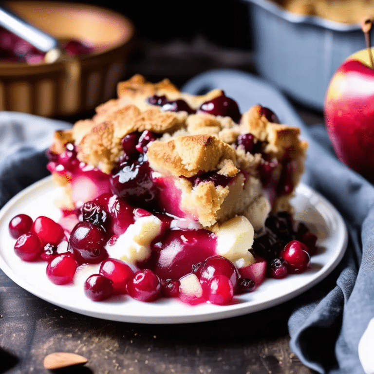 Apple Cranberry Cobbler
