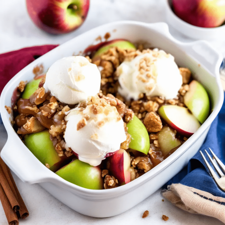 Apple Crisp For Two