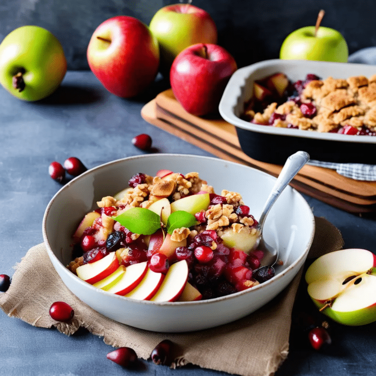 Apple, Pear And Cranberry Crisp