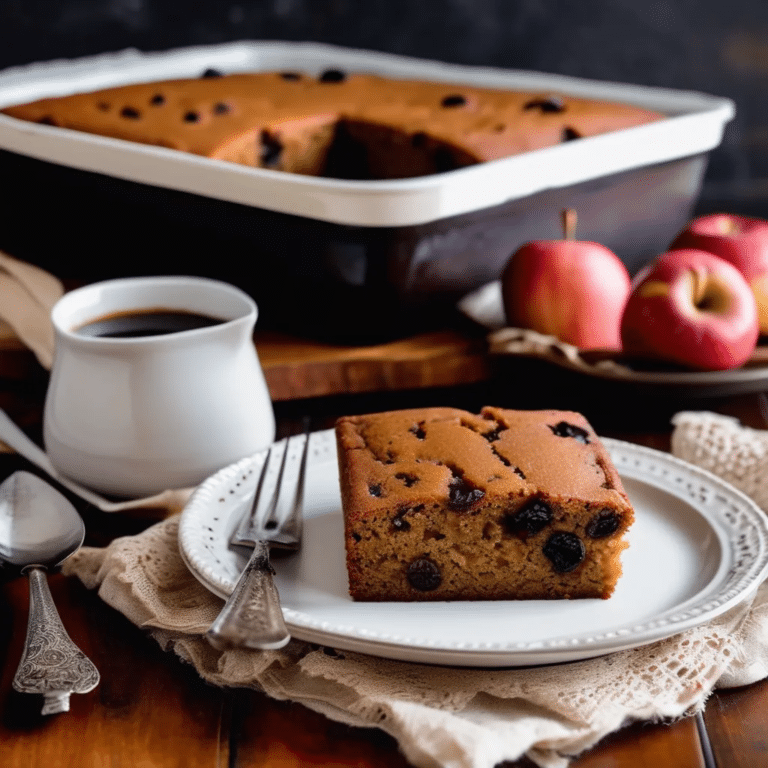 Applesauce Raisin Cake