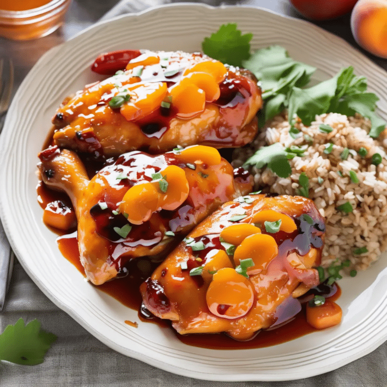 Apricot-Fresno Glazed Chicken