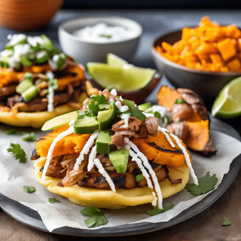 Arepas With Carnitas And Sweet Potato